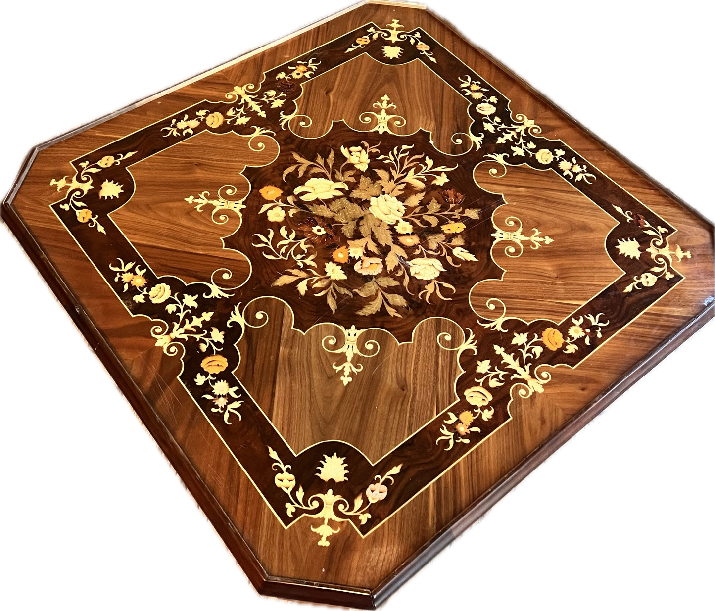 GAME TABLE with Flip Top, Backgammon & Roulette Wheel Table