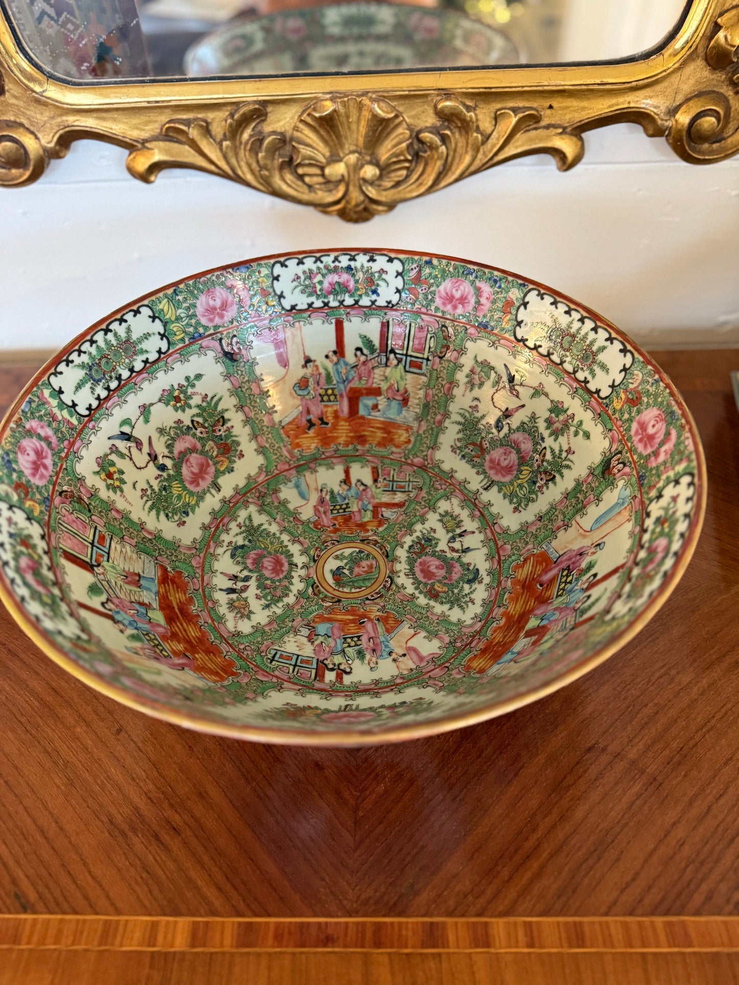 Rose Medallion Punch Bowl