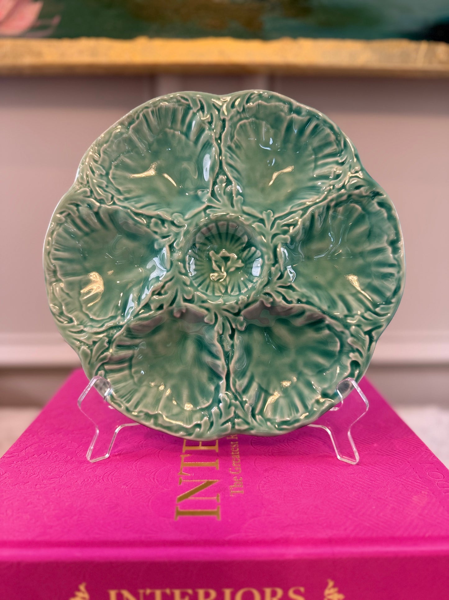 Oyster Plate- Gien France