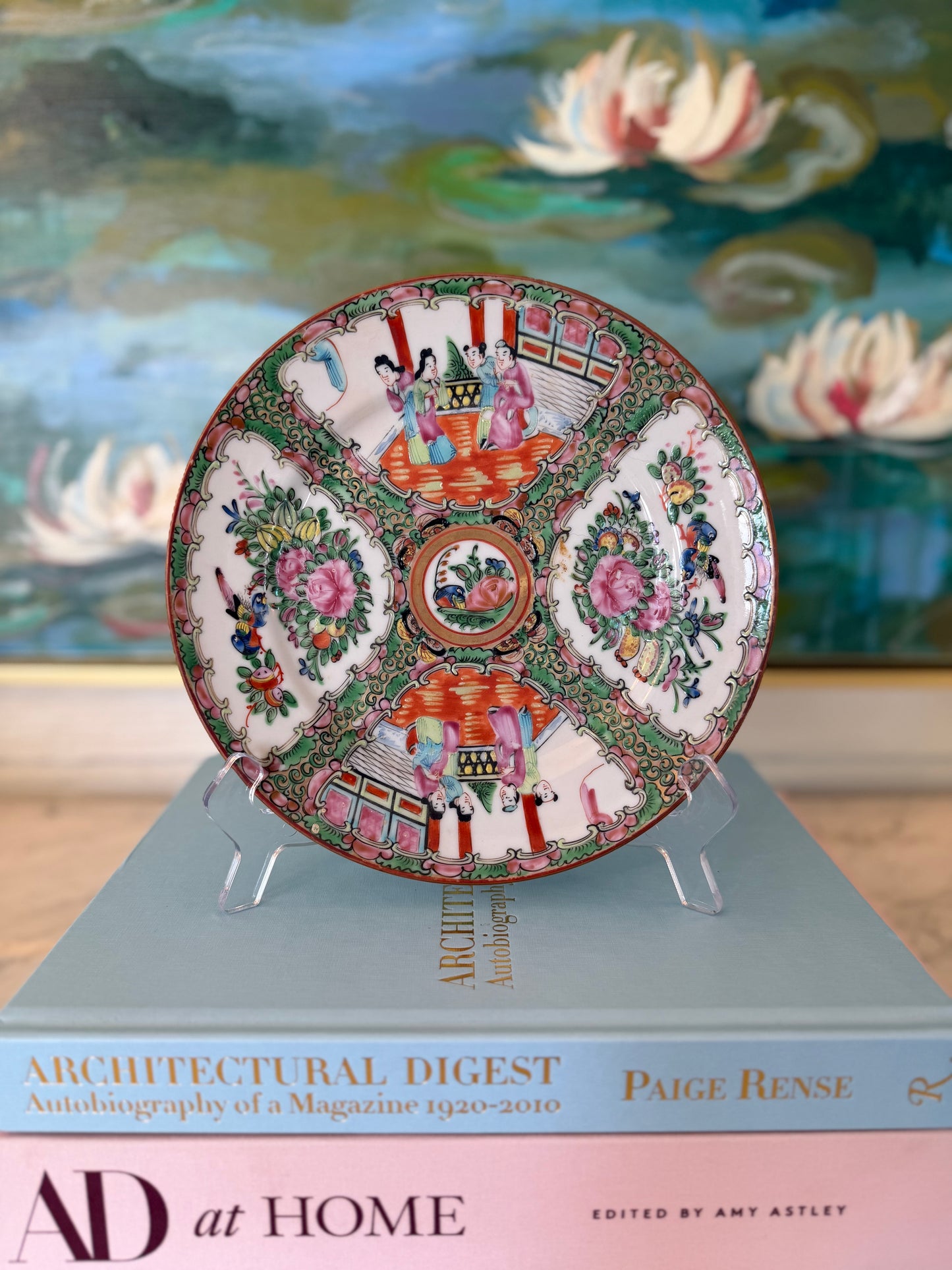 Rose Medallion Plate 8.5”