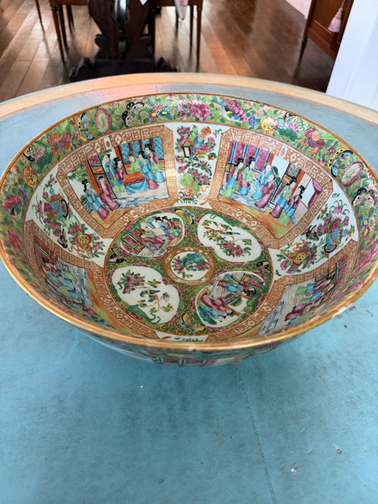Antique Rose Medallion Bowl