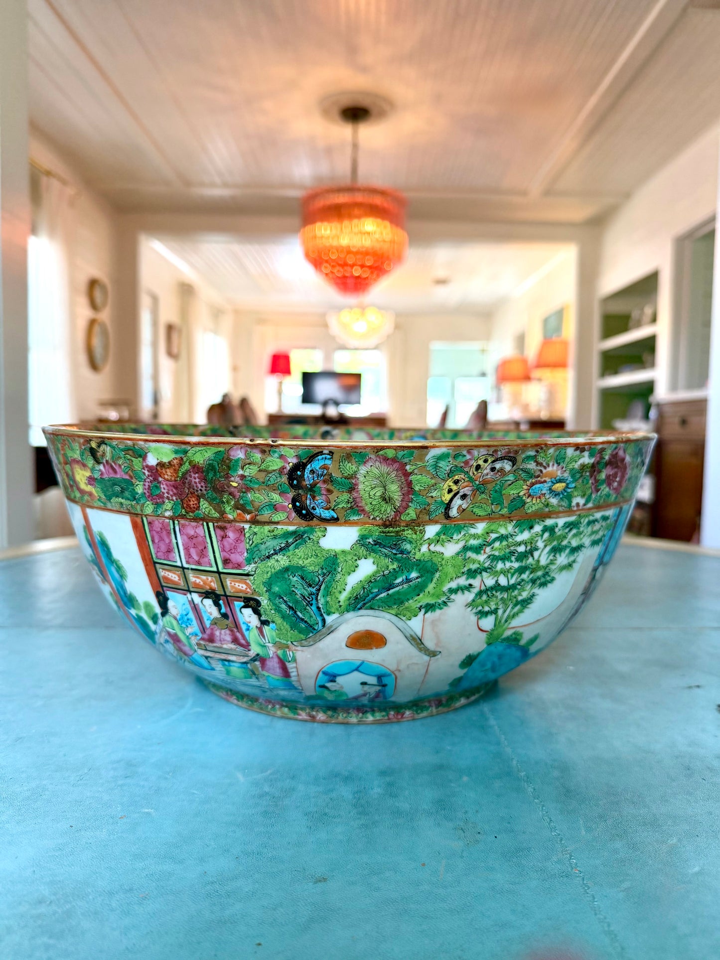 Antique Rose Medallion Bowl