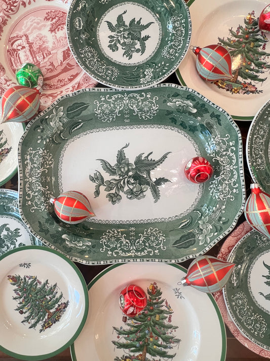 Spode Christmas Platter & Coordinating Plates