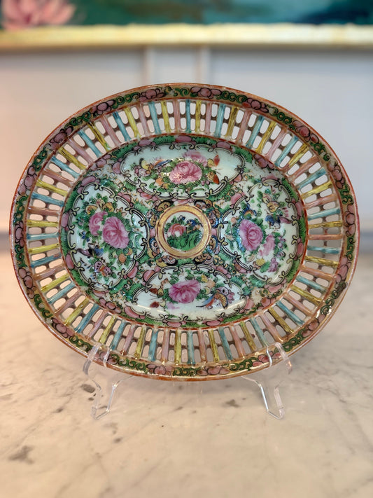 Rose Canton Reticulated Platter